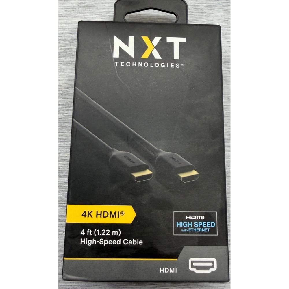 NXT Technologies 4ft 4K HDMI High-Speed Cable with Ethernet NX29738 Gold-Plated